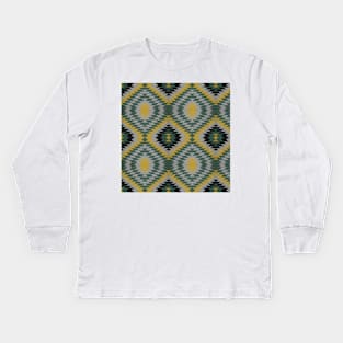 Kilim , Aztec , Navajo , Southwest Kids Long Sleeve T-Shirt